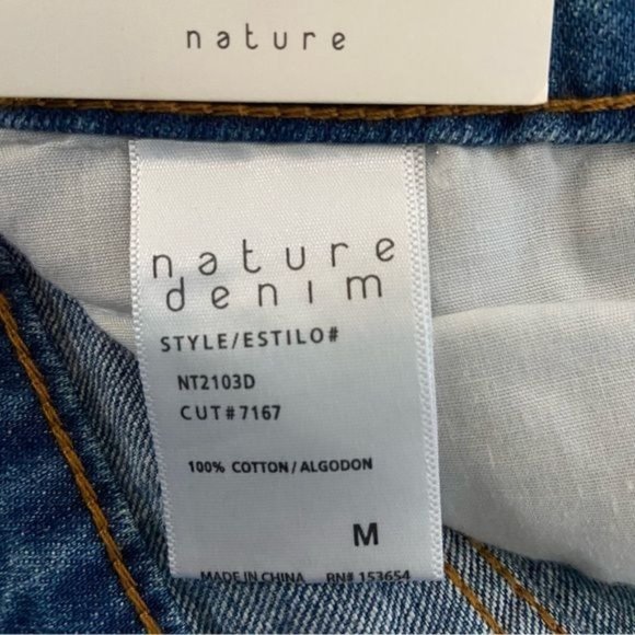 Nature High Rise Denim Shorts - Picture 7 of 9